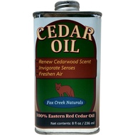 8oz Cedar Oil Can - Essential Eastern Red Cedar Wood (juniperus virginiana) Oil - Fox Creek Cedar Oi