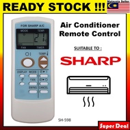 SHARP Air Cond Aircon Aircond Air Conditioner Remote Control Replacement (SH-598)
