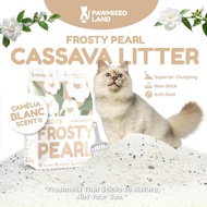 (PAWMISED) Pawmised Land Pasir Kucing Plant Litter Frosty Pearl - 6L to 36L (2.5kg to 15kg) Camelia 