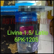 HOT DEAL FAN VAN V BELT FANTALI 6PK1205 GRAND LIVINA 1.8CC LATIO 6PK-1205!