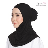 Kaen.co Dagu Necktie Black (Adjustable Inner Neck Berdagu)
