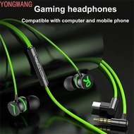 YONGWANG66ZX Wired Earbuds Computer Laptop Gaming Type C 3.5mm L Jack In Ear Earphone