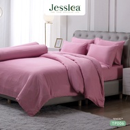 Jessica Tencel TP006 ชุดเครื่องนอน ผ้าปูที่นอน ผ้าห่มนวม เจสสิก้า สีพื้น ให้สัมผัสที่นุ่มลื่นดุจแพรไหม