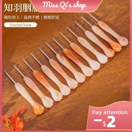 「现货」知羽钩针，知羽胭脂钩针，Cute cat paw resin crochet hook，树脂手柄钩针，0.3-4㎜不锈钢钩针，毛衣编织工具