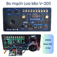 Bo Mạch Loa Kéo Nguồn Xuyến đánh 2 Bass 40 (4 tấc đôi) 5 Tấc đơn Mạnh Mẽ có Echo Reverb đèn led theo