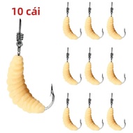 Mồi Câu Cá Maggot Mềm Thực Tế Mô Phỏng Mồi Bionic Cho Nước Ngọt Và Nước Mặn Môi Trường Câu Cá Khác N