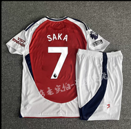 2024-25 Arsenal jersey Home and away No. 7 Sakar No. 8 Erdegaard No. 29 Harvartz short sleeve childr