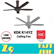 KDK K14YZ PBR / GY Z Series 56'' KDK New Design Remote Control Ceiling Fan KDK Ceiling Fan 5 Blades