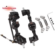 2Pcs Front and Rear Portal Axle with Metal Drive Shaft for  C14 C24 C24-1 C34 C44 B14 B24 1/16 RC Ca