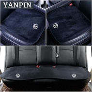 【Flannel】Volkswagen Car Flannel Universal Seat Pad Suitable for Polo/Jetta/ Vento/ Beetle/Golf Mk6/Golf/Passat/Polo Sedan/CC/Scirocco/Mk7/Tiguan
