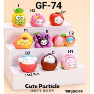 HP GANTUNGAN GF-74 Resin clay goody bag manyue decoration 3d diy sanrio fruit glossy kuromi melody h