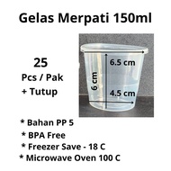 Pigeon Cup 150ml Contents 25 Pcs l Pudding Cup Jelly Sambal Cup 150 ml