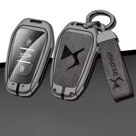 Zinc Alloy Car Key Case Cover Shell for DS DS7 DS5 DS6 DS9 New Energy DS4 Dias Protective Key Chain 