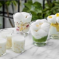 Set of 6 vertical cylindrical dwarf cups 170ml UG-381 for pearl yogurt shops, hot tea shops, coffee 