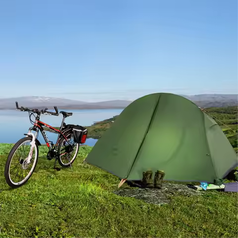 Naturehike Ultralight Single Cycling Tent Outdoor Portable 20D Silicone Coated Backpacking Nylon Cam