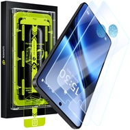 Wsken for Samsung Galaxy S25 EDGE Tempered Glass Anti Gores Screen Protector 9H Glass Tempered [Supp