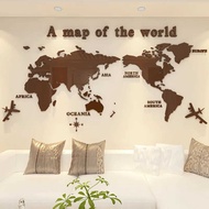 1pcs World Map Creative Acrylic Wall Sticker 3d