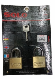 กุญแจล็อคประตู กุญแจsoloแท้ 2ตัวชุด กุญแจคีย์อไลท์ กุญแจทองเหลือง