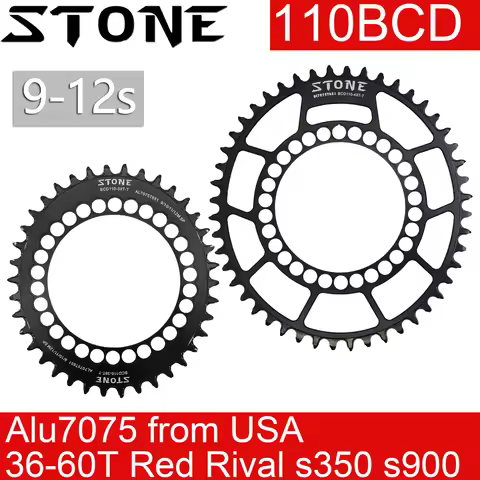 Stone Chainring 110 BCD Oval Gravel 36t 42 48 50 52 54 56 58 60T Road Bike S350 S900 for 110BCD CX R