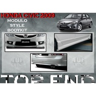 HONDA CIVIC FD2 2009-2011 MDL FULL SET BODYKIT MDL BUMPER SKIRT LIP FOR CIVIC FD 2 FRONT SKIRT SIDE 