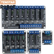 Low Level 5V 1 2 4 8 Channel Solid State Relay Module SSR G3MB-202P 240V 2A Output With Resistive Fu
