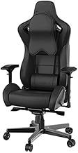 Office Chair Gaming Chair Computer Chair Ergonomic Office Chair High Back Swivel Chair Boss Chair Game Chair (Color : Purple, Size : One Size) (Black One Size) hopeful