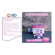 BD Micro-Fine + 5mm 31G Ultra Fines Plus Insulin Jarum Pen Needles 0.25mm x 5mm