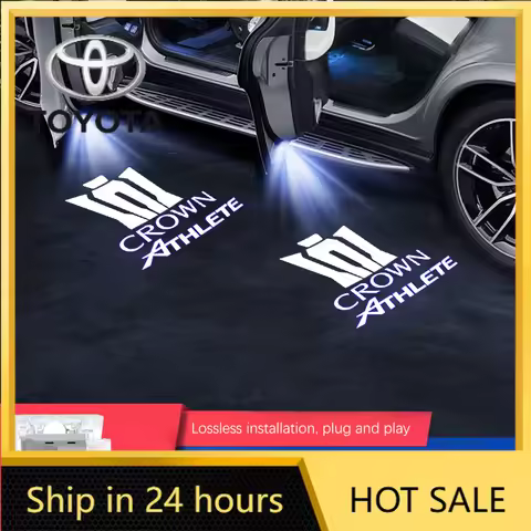 Led Car Door Welcome Light Laser Projector Logo Ghost Shadow Lamp For Toyota Crown JZS171 JZS171W JZ