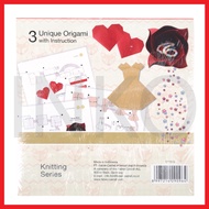 FABER CASTELL ORIGAMI WASHI PAPER KNITTING PATTERNFABER CASTELL 15X15CM
