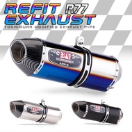 51mm Universal Moto Exhaust Pipe Exhaust Muffler Pipe Yoshimura R77 Canister Pipe With DB Killer
