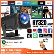 Portable Projector HY320  Mini Android 11 1080P 4K Projector Dual Band WiFi Mirroring Screen