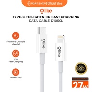 OLIKE D105CL USB-C to Lightning 27W Fast Charging Type C Charger Cable