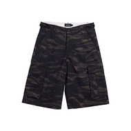 CARNIVAL CNVFW24SP001BK TIGER CAMO SHORTS BLACK