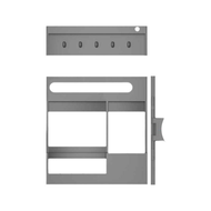 Mirror Cabinet Door Mounted Storage Organizer Large Capacity Shelves Bathroom Cosmetic Rack