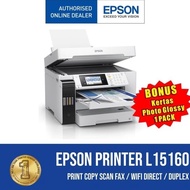 New Printer Epson L15160 A3+ Workforce All In One Wifi Duplex Adf