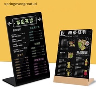 SPEEN Erasable Reusable Acrylic Chalkboard Thiened A4/A5/A6 Tabletop Sign for  Up Shop Price Tag DDC