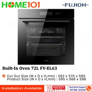 (Pre-Order 10 Days) Fujioh Built-In Oven with Telescopic Rails 72L FV-EL63