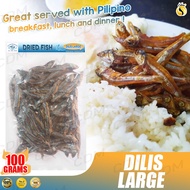 Dried Fish Dilis Large 100g / 200g Dried Anchovies / Gourmet Dried Fish / Sun-Dried / Filipino dilis
