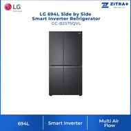 LG 694L Side by side Smart Inverter Refrigerator GC-B257SQVL | DoorCooling+ | Multi Air Flow | Fresh