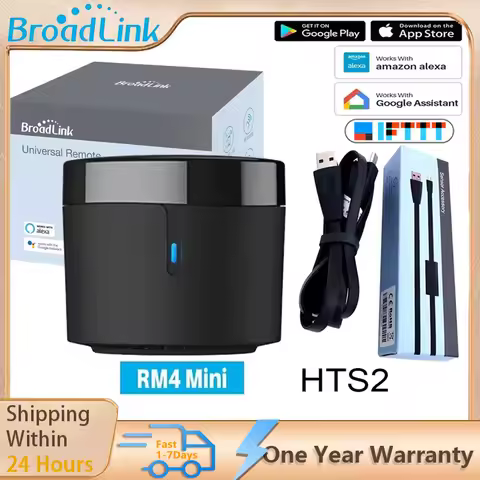 Broadlink RM4 Mini IR Remote Controller Air Conditioning TV Set-top Box Temperature Humidity Sensor 