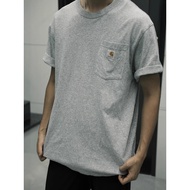 A9XO Car * K87 Retro Chest Pocket Label Round Neck Short Sleeve T-Shirt