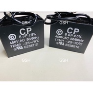 CBB61 8uf 450v Motor Fan Capacitor(2in1)