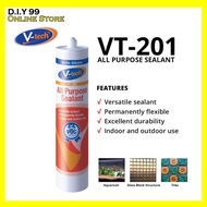 VT201 All Purpose Sealant 280ML / Multipurpose Sealant / Bathroom Silicone Kitchen Silicone