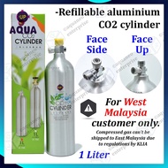 UP Aluminium CO2 cylinder 1L Face Upward or Side | co2 cylinder co2 aquascape co2 tank aquarium co2 