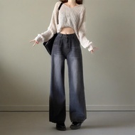 Plus Size Straight-Leg Jeans for Women, High-Waisted Loose Fit, Pear-Shaped Friendly, Flattering Wid