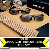 HITAM Free Shipping Men's FASHION Sunglasses POLICE 3043 POLARIZED+PHOTOCHROMIC