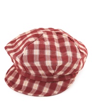 Urban State - Checkered Newsboy Cap - Red