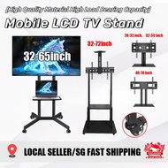 SG Stock 32‘’-72‘’inch Mobile LCD TV Stand Vertical TV Trolley Stand Adjustable Floor Standing TV Mo