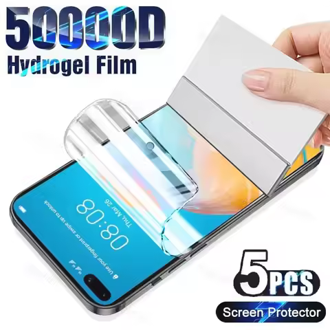 5PCS Hydrogel Film For Huawei P50 P30 P60 P20 P40 Mate 60 Pro 20 20X 50 40 Lite Screen Protector For