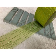 Cheap Zone~A526) 4.3cm Wide Shiny Gauze Tape As Shown In Figure 1 Roll~NG~Side Fringe, Sale~Many Fee